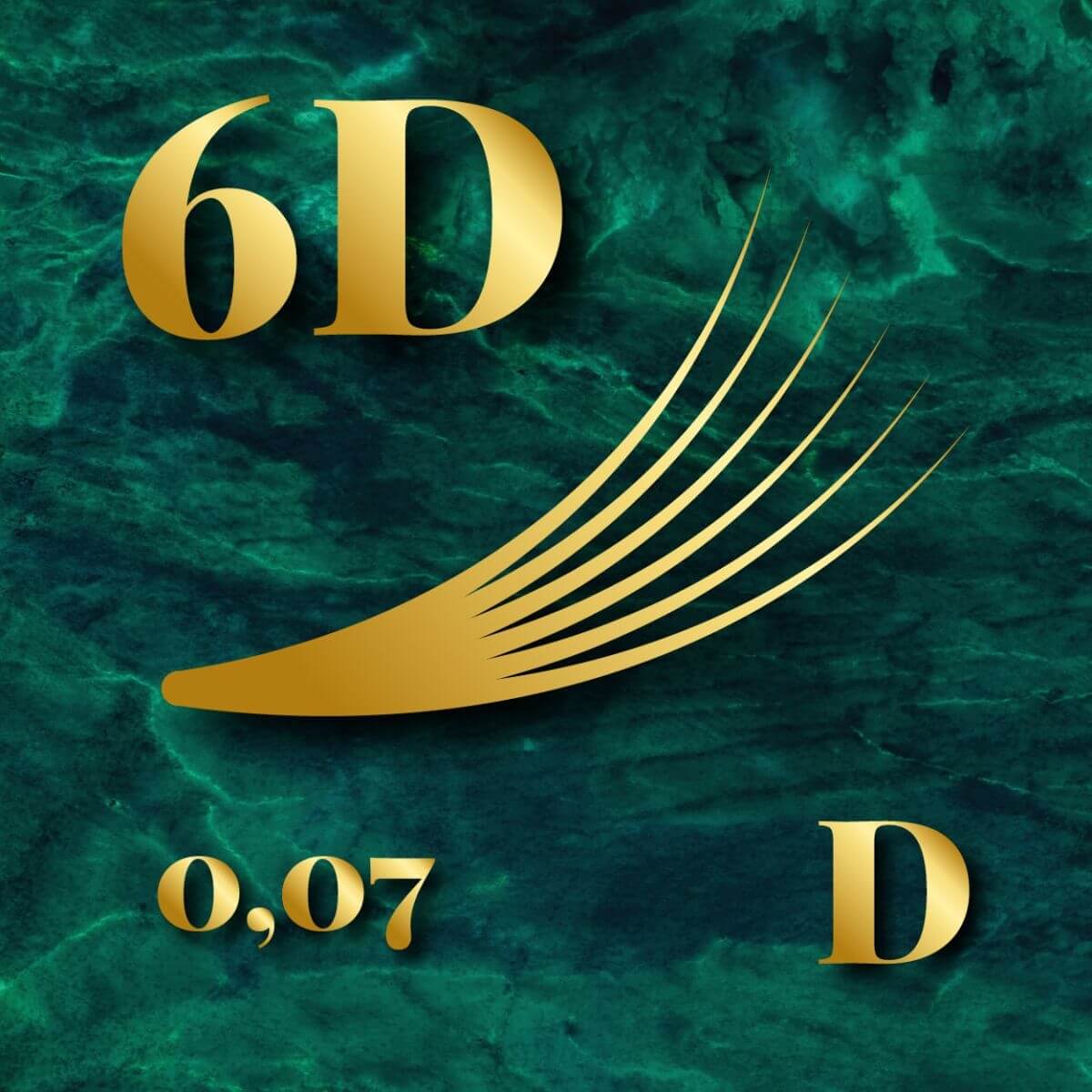  Dream 6D - 0,07 - D ív - 1000db szempilla